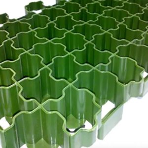 Газонная решетка зеленая 640x395x50мм, размер 0.395х0.64м